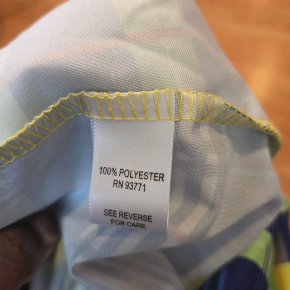 Dalin. Plaid Wide Leg Pants 3X Blue Orange - Picture 7 of 7